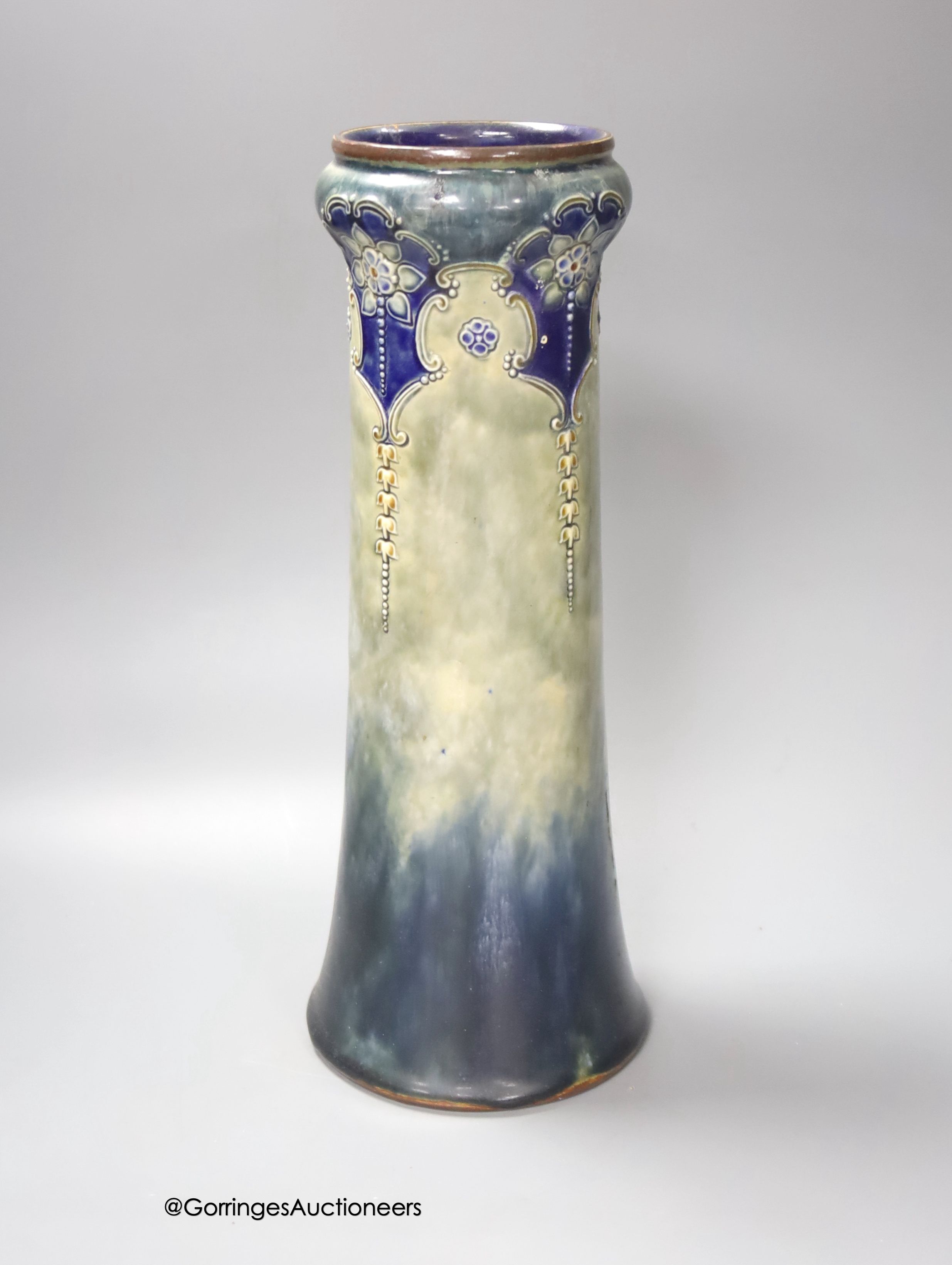 A Royal Doulton glazed stoneware vase, 33cm